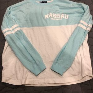 Bahamas long sleeve varsity tee